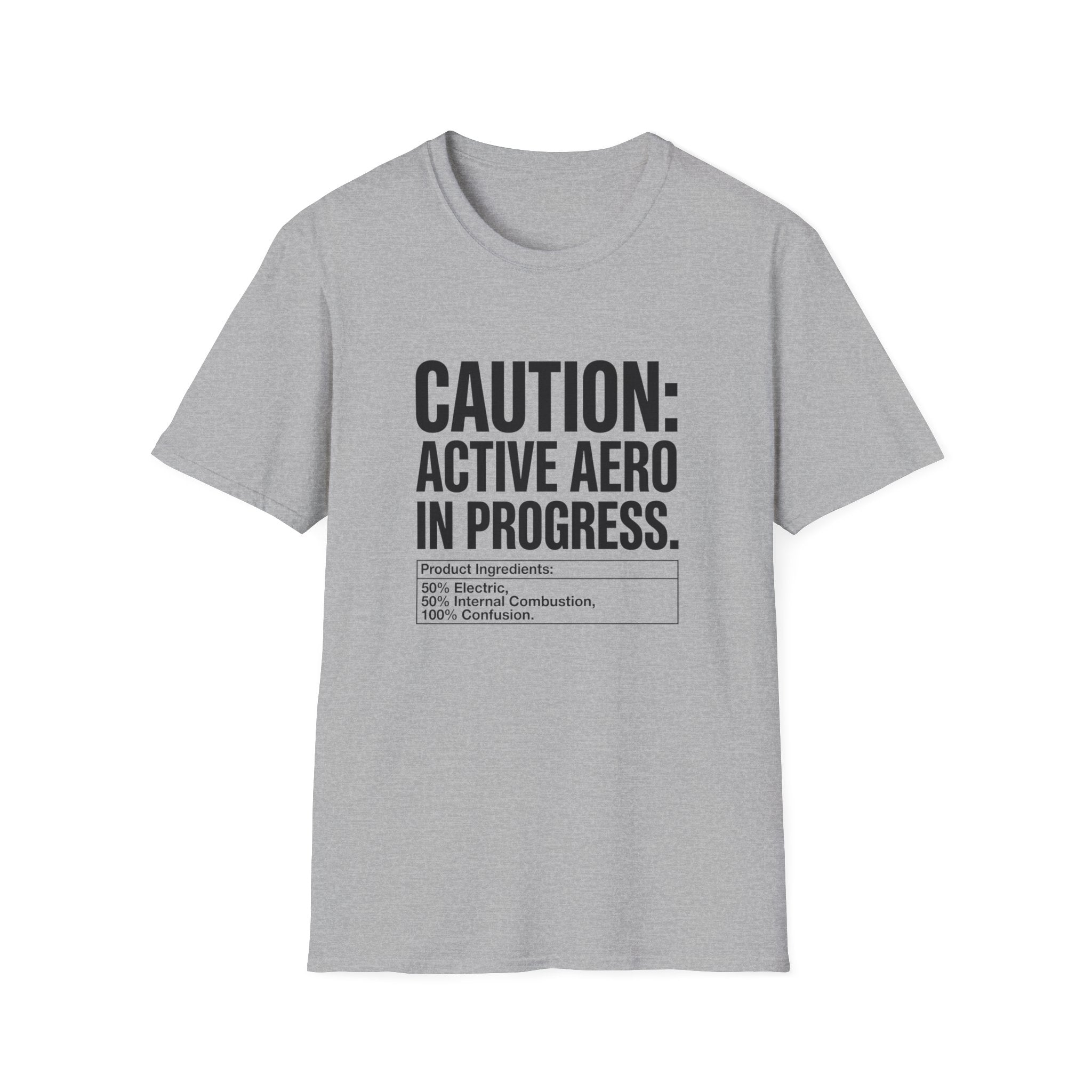 Caution Active Aero In Progress T-Shirt