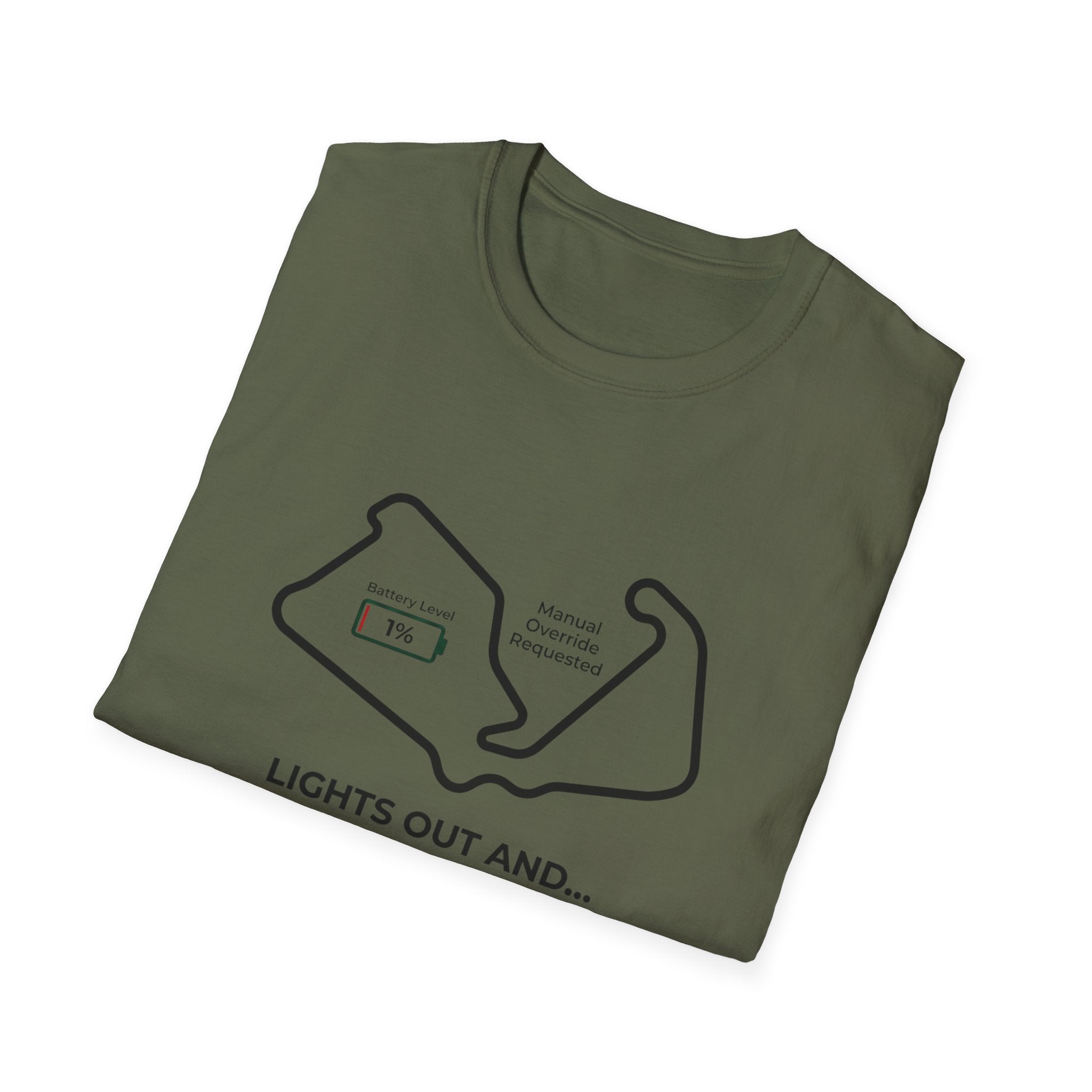 Lights out and oh its a safety car T-Shirt