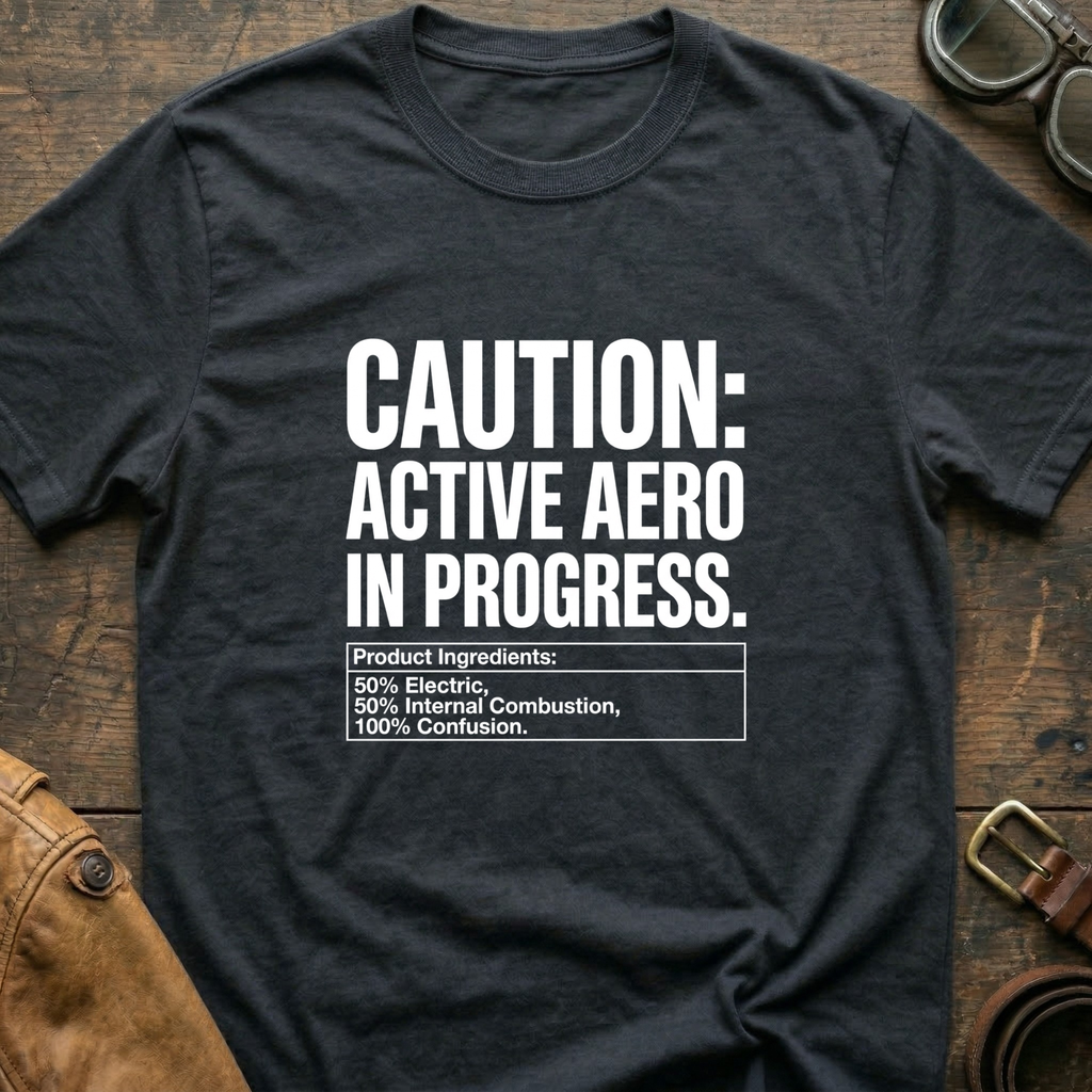 Caution Active Aero In Progress T-Shirt