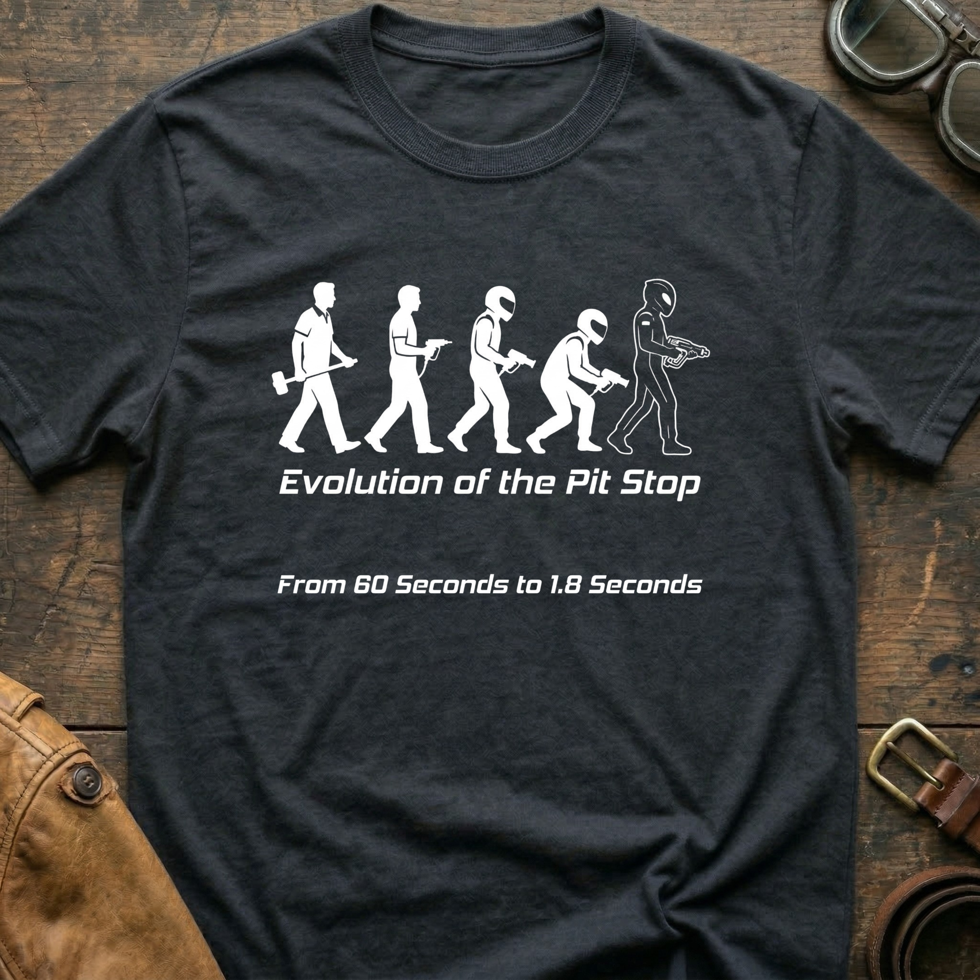 Evolution of the pit stop T-Shirt