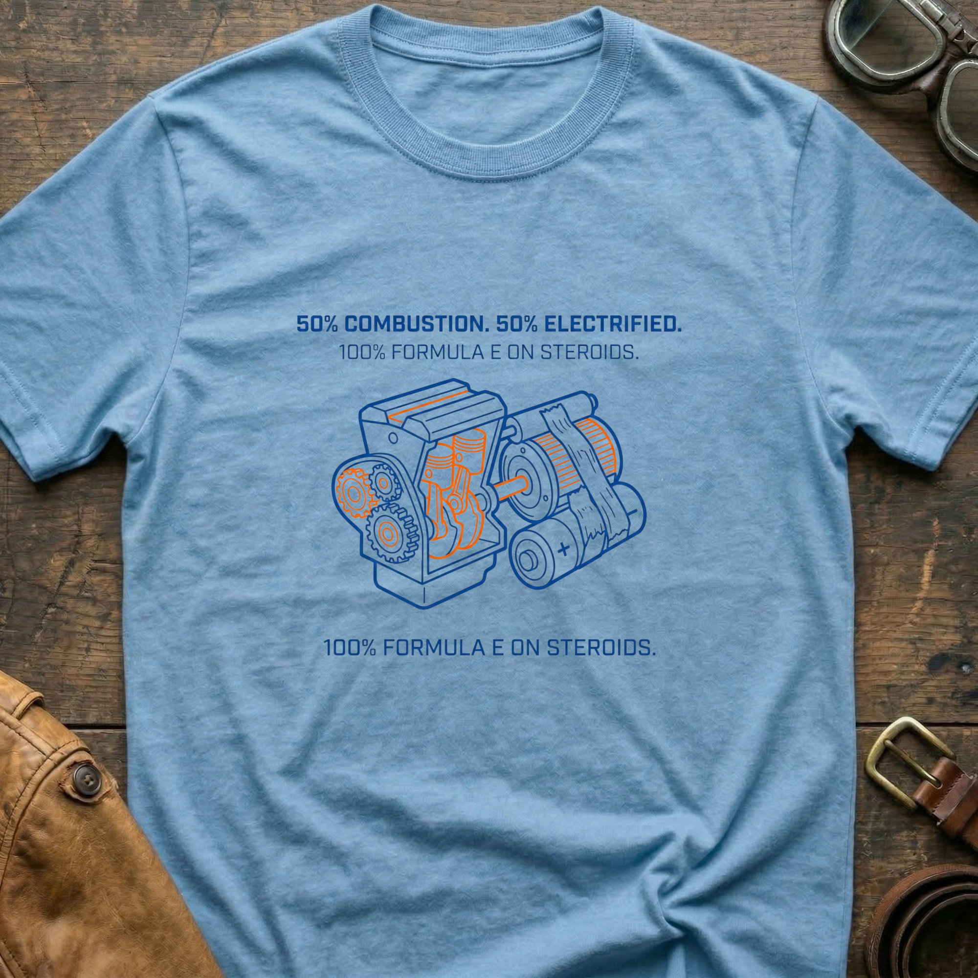 50% Combustion 50% Electrified T-Shirt