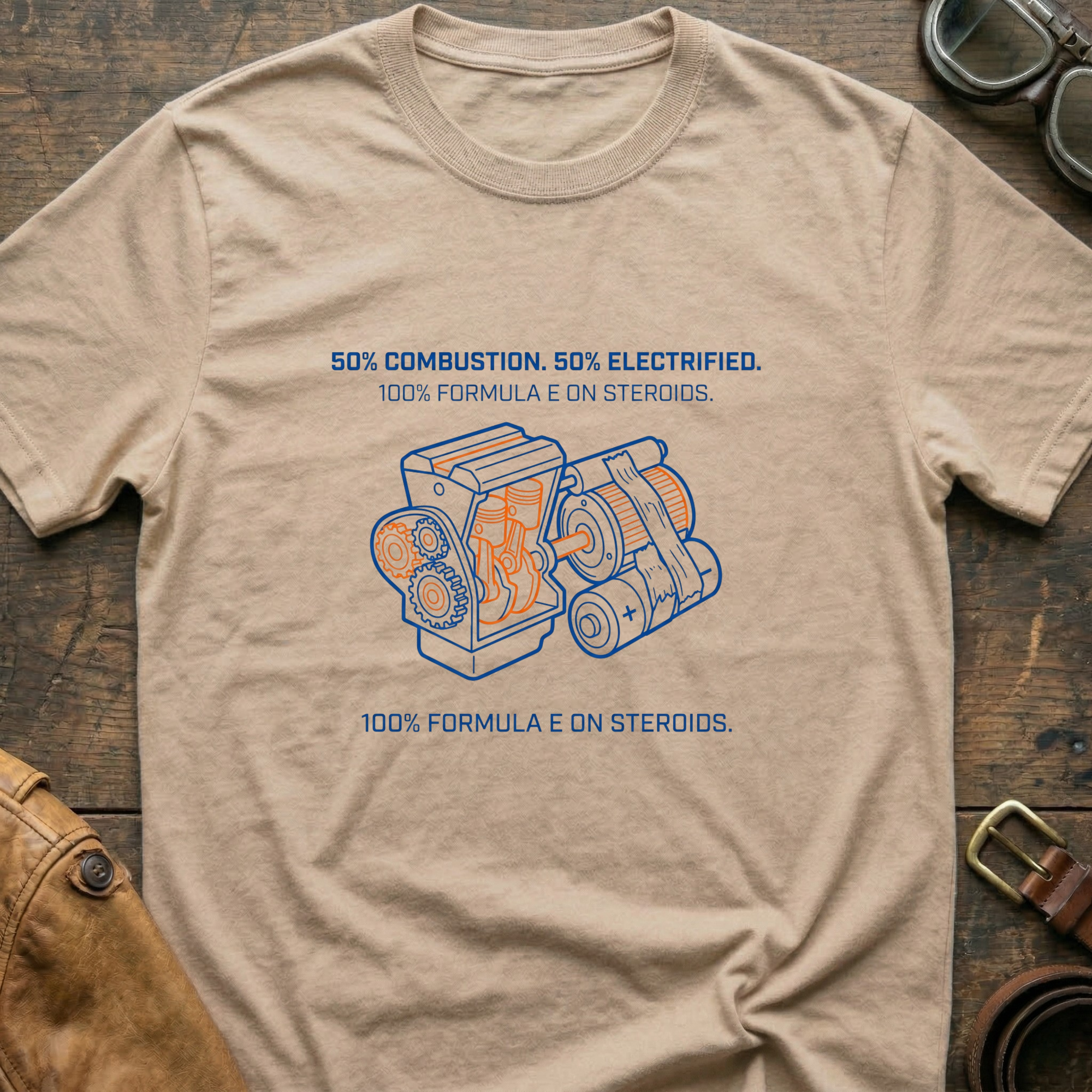 50% Combustion 50% Electrified T-Shirt