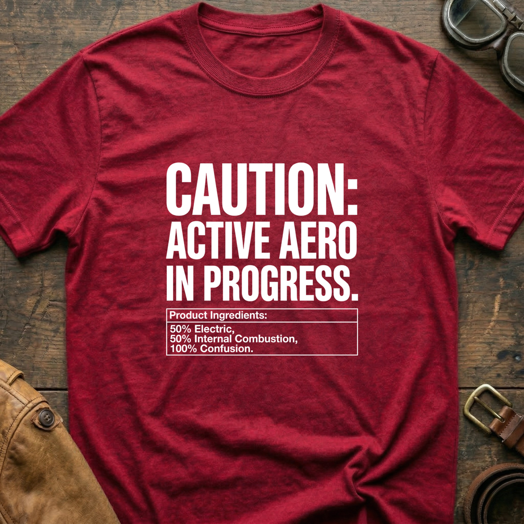 Caution Active Aero In Progress T-Shirt