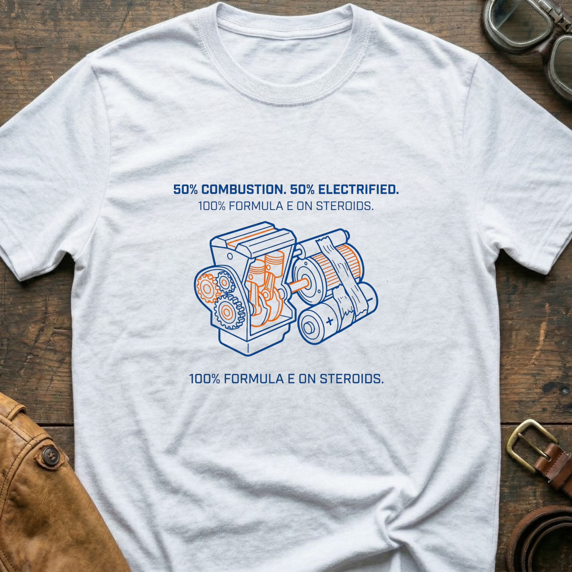 50% Combustion 50% Electrified T-Shirt